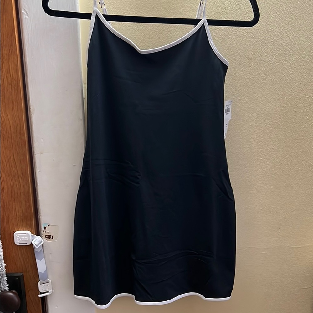 Black and White Women's Athletic Dress